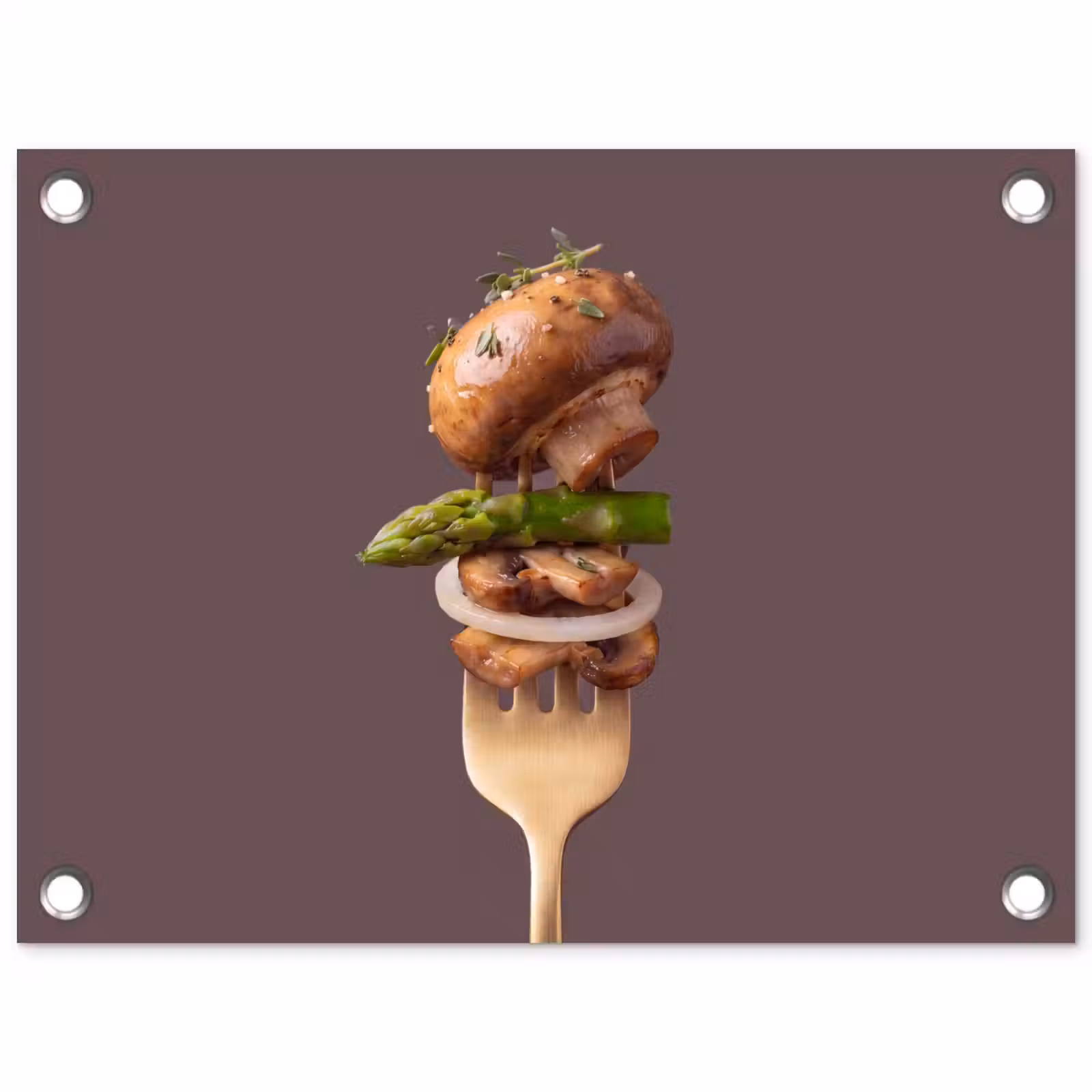 Tuinposter - Eten - Gestapeld - Vork — 1