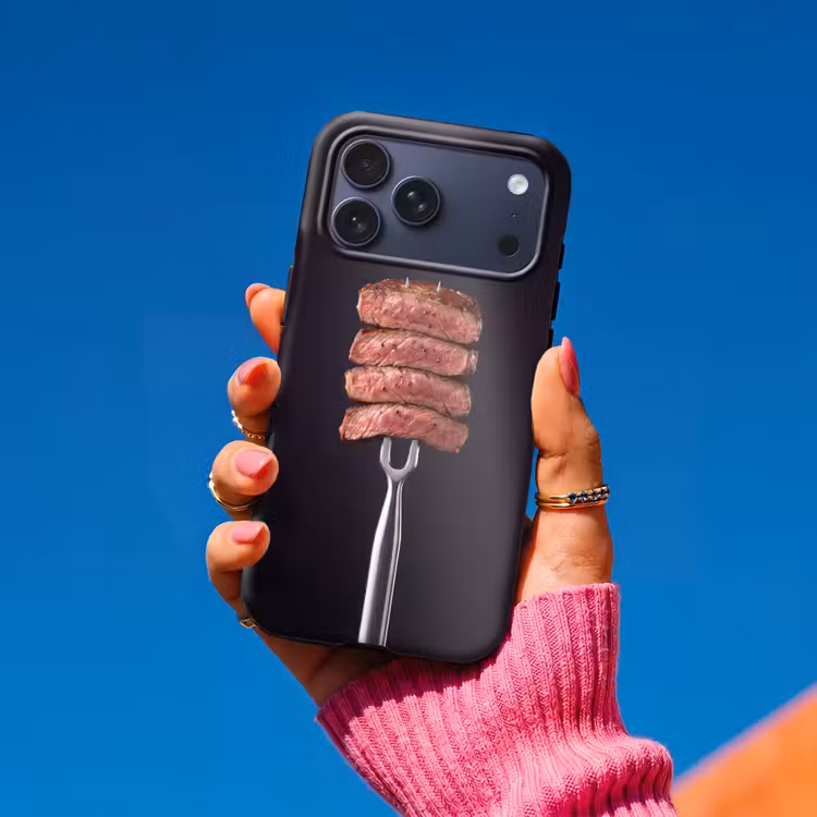 Telefoonhoesje Toughcase - Eten - Rosé - Vork — 2