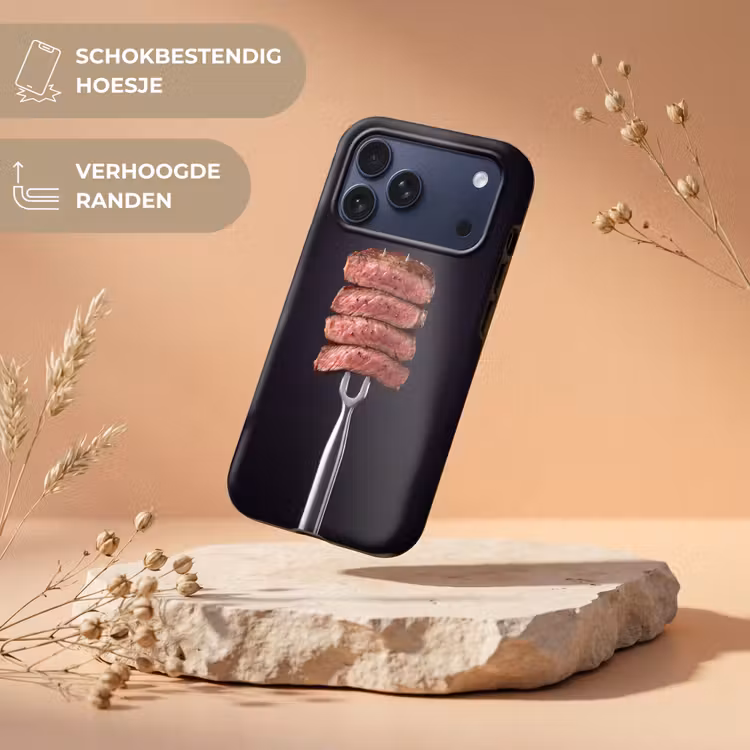 Telefoonhoesje Toughcase - Eten - Rosé - Vork — 5