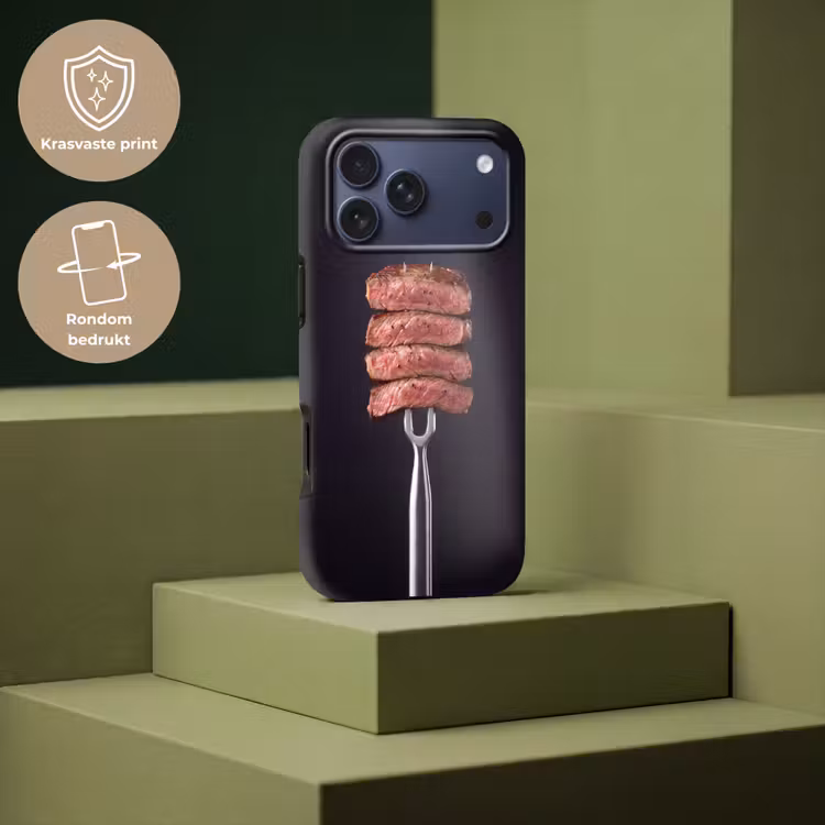 Telefoonhoesje Toughcase - Eten - Rosé - Vork — 7