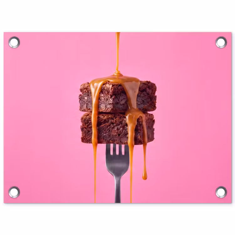 Tuinposter - Brownie - Karamel - Eten — 1
