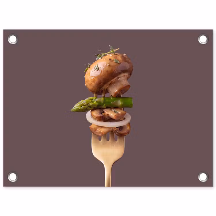 Tuinposter - Eten - Gestapeld - Vork — 1