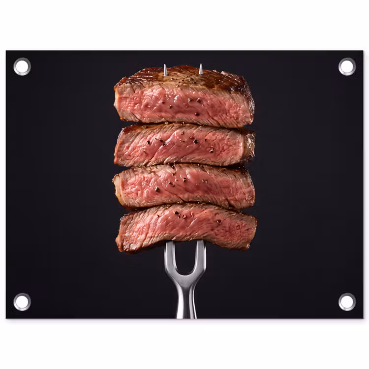 Tuinposter - Eten - Rosé - Vork — 1