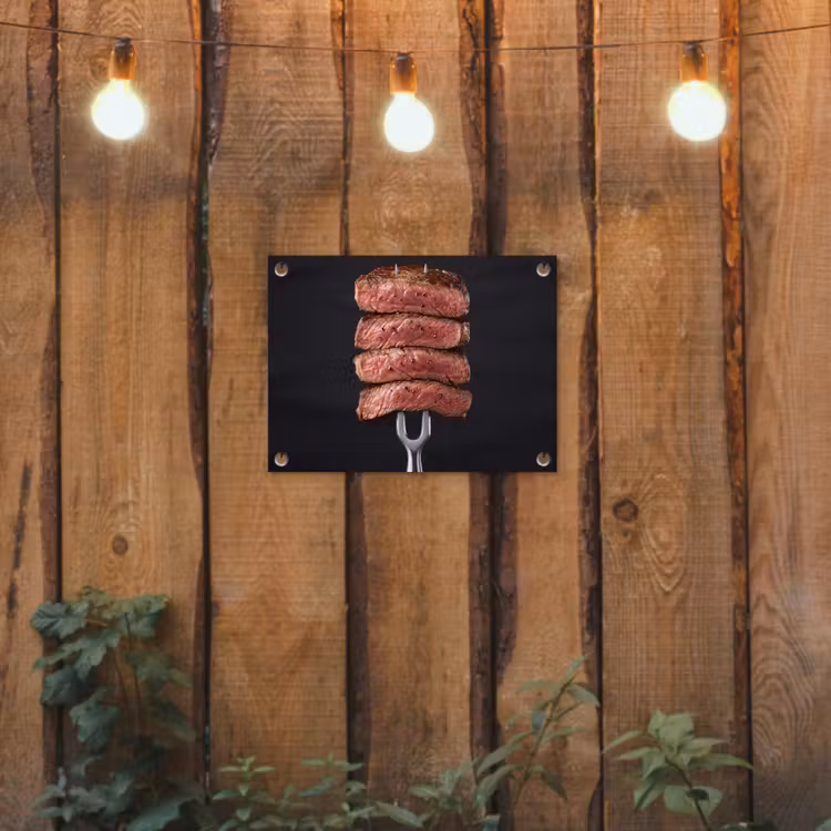 Tuinposter - Eten - Rosé - Vork — 2