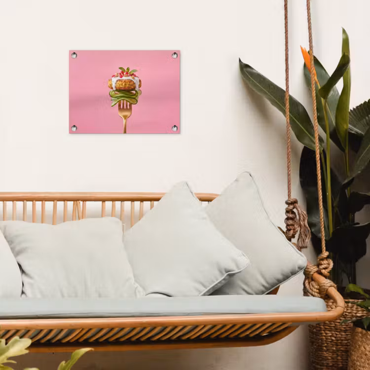 Tuinposter - Eten - Vork - Roze — 5