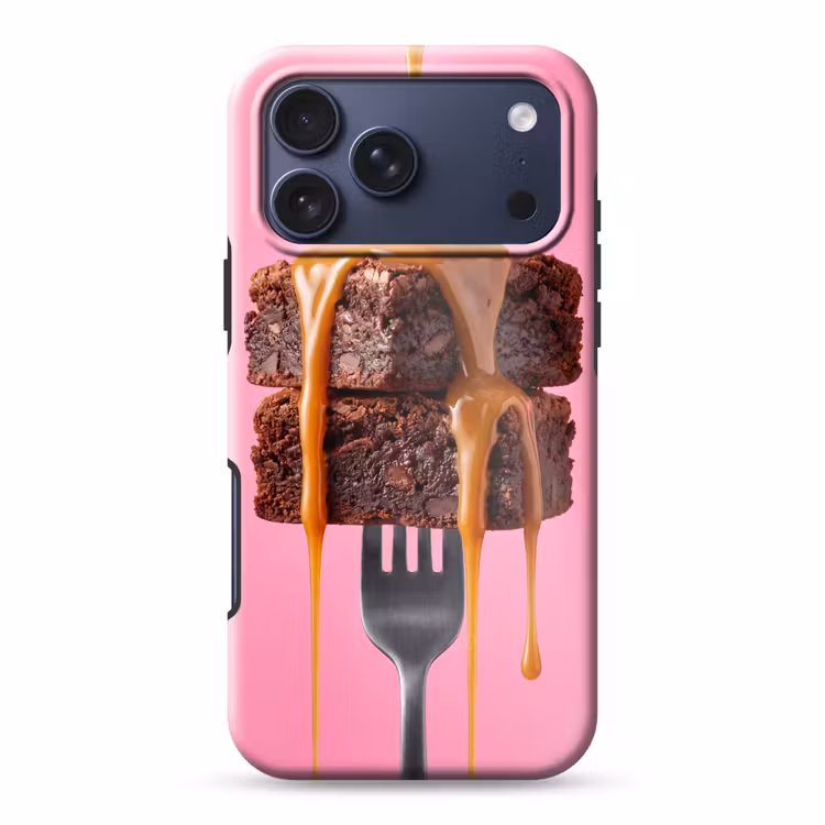 Telefoonhoesje Toughcase - Brownie - Karamel - Eten — 1