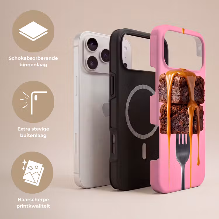 Telefoonhoesje Toughcase - Brownie - Karamel - Eten — 3