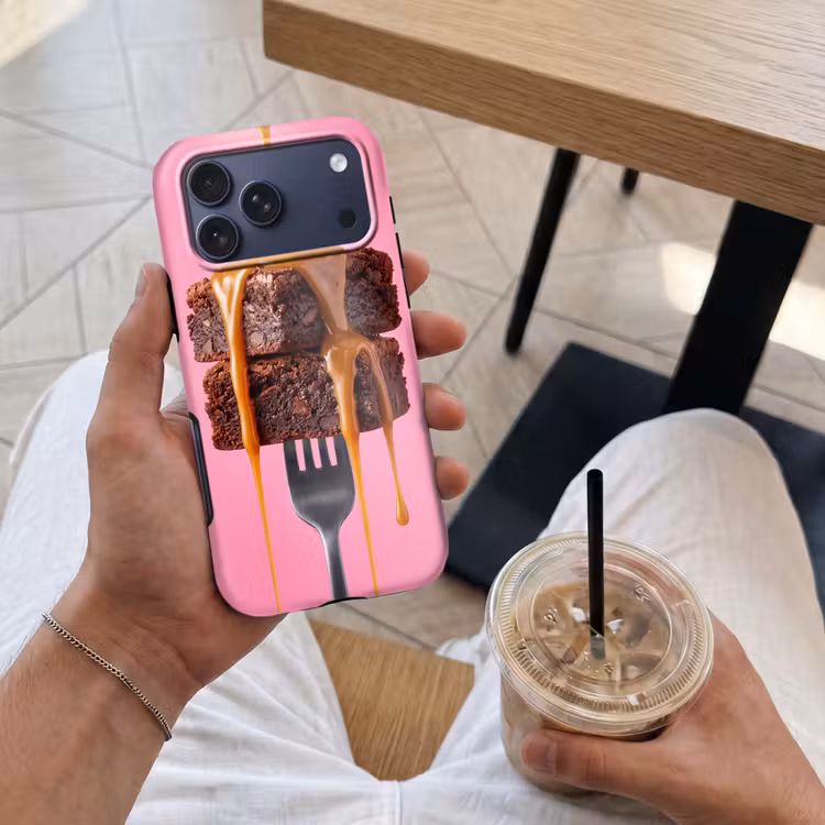 Telefoonhoesje Toughcase - Brownie - Karamel - Eten — 4