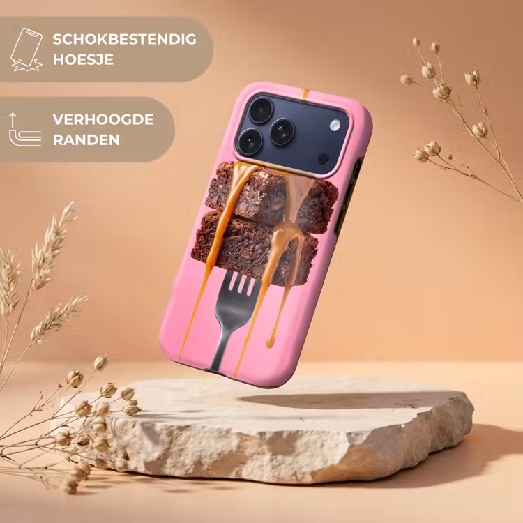 Telefoonhoesje Toughcase - Brownie - Karamel - Eten — 5