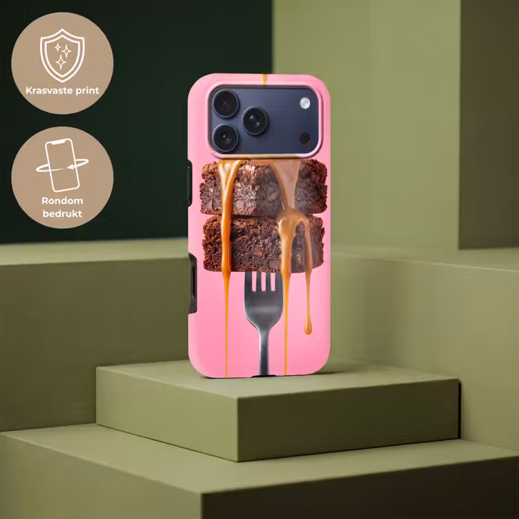 Telefoonhoesje Toughcase - Brownie - Karamel - Eten — 7