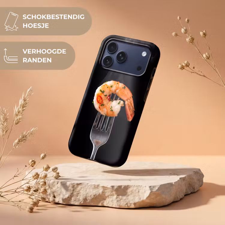 Telefoonhoesje Toughcase - Eten - Garnaal - Vork — 5