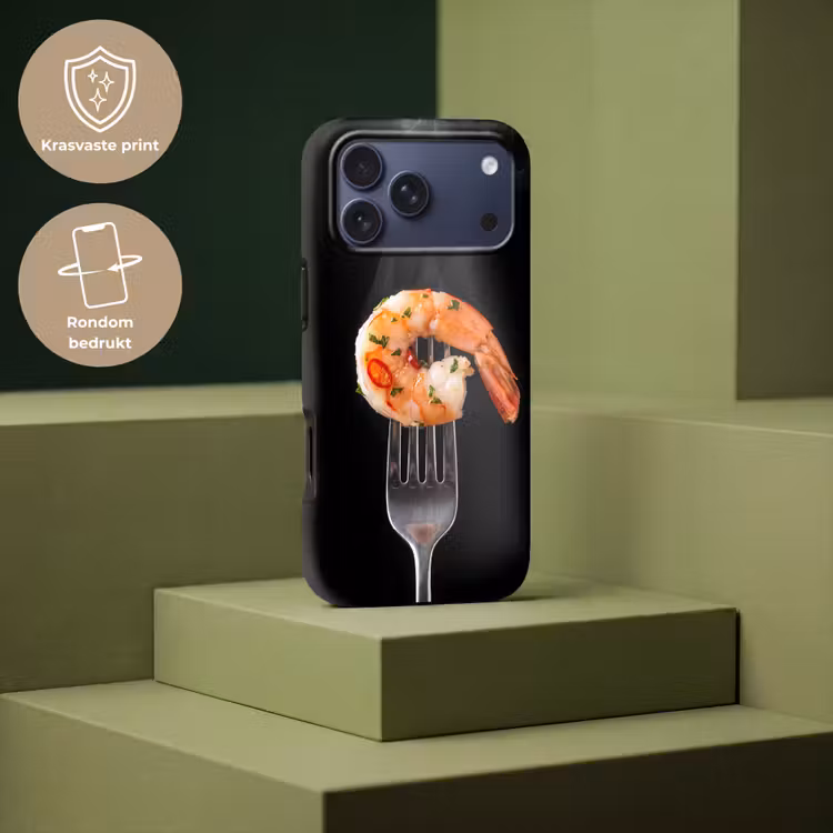 Telefoonhoesje Toughcase - Eten - Garnaal - Vork — 7