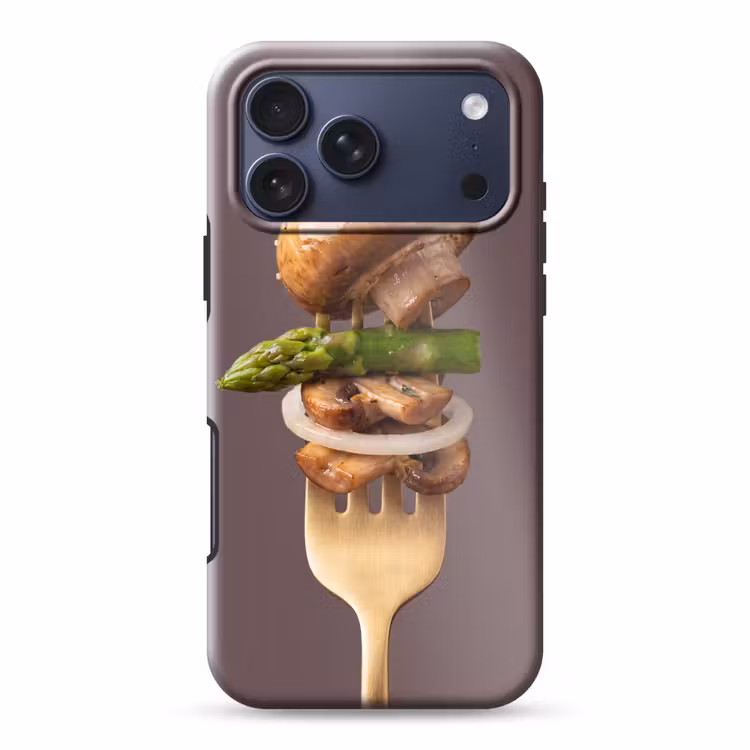 Telefoonhoesje Toughcase - Eten - Gestapeld - Vork — 1
