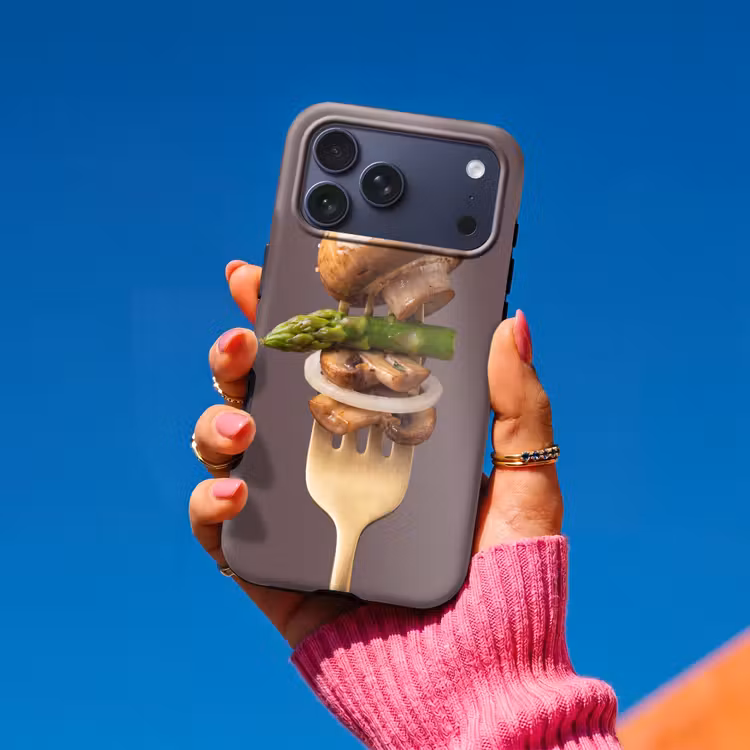 Telefoonhoesje Toughcase - Eten - Gestapeld - Vork — 2