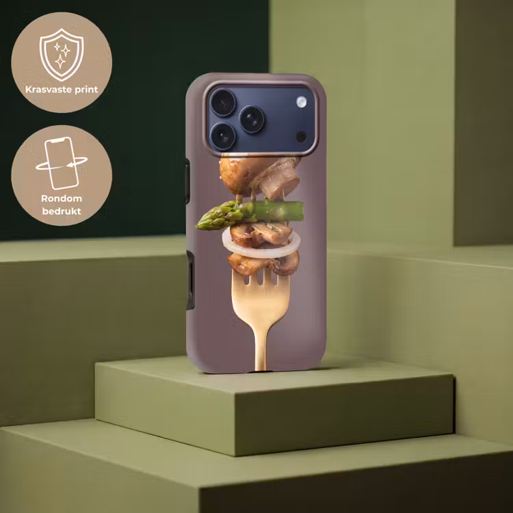 Telefoonhoesje Toughcase - Eten - Gestapeld - Vork — 7