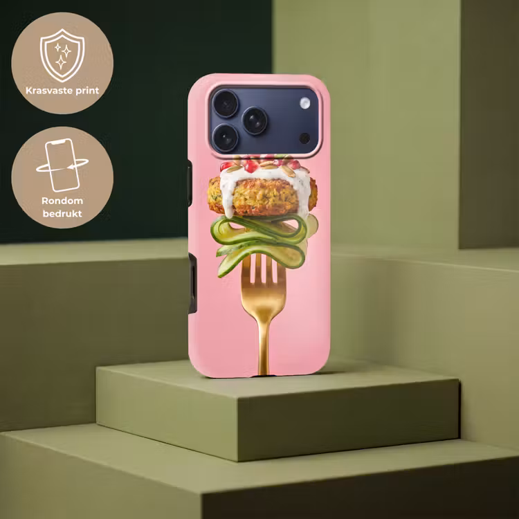 Telefoonhoesje Toughcase - Eten - Vork - Roze — 7
