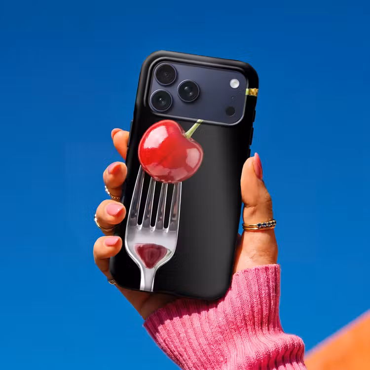Telefoonhoesje Toughcase - Rode kers - Vork — 2