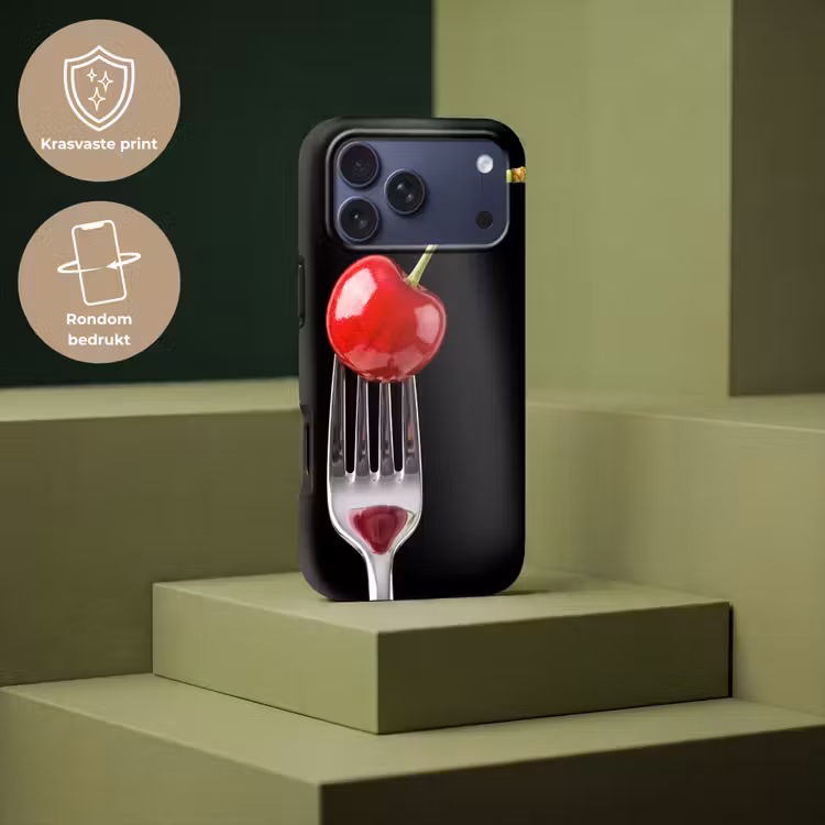 Telefoonhoesje Toughcase - Rode kers - Vork — 7