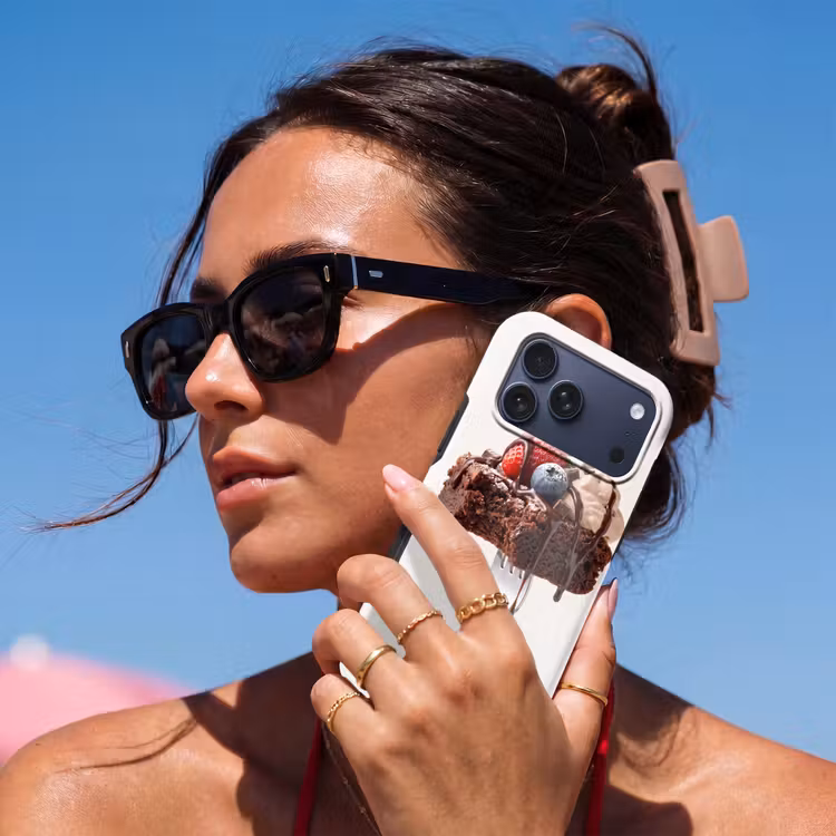 Telefoonhoesje Toughcase - Vork - brownie - aardbei — 6