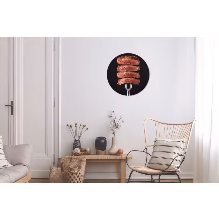Wandcirkel - Aluminium - Eten - Rosé - Vork — 2