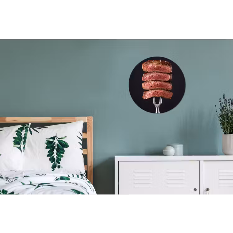 Wandcirkel - Aluminium - Eten - Rosé - Vork — 4