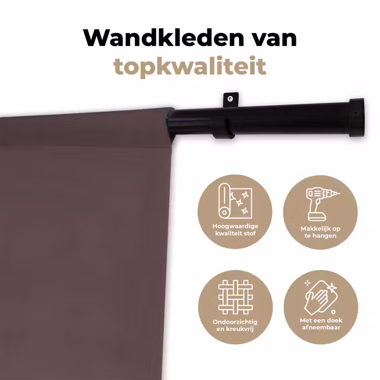 Wandkleed - Eten - Gestapeld - Vork — 3