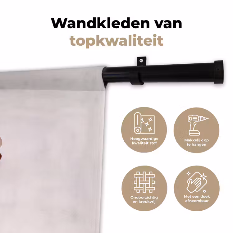 Wandkleed - Vork - brownie - aardbei — 3