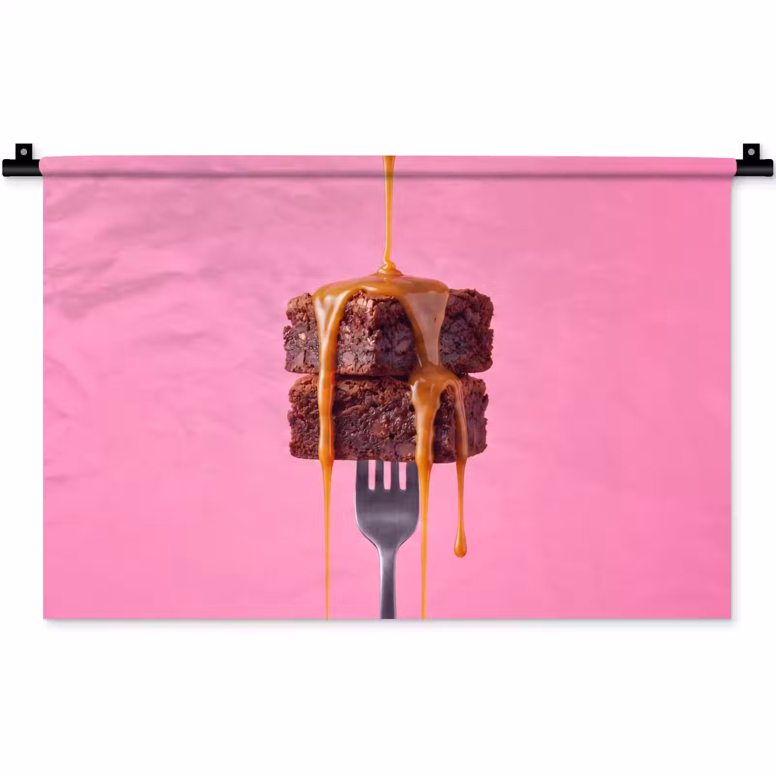 Wandkleed - Brownie - Karamel - Eten — 1