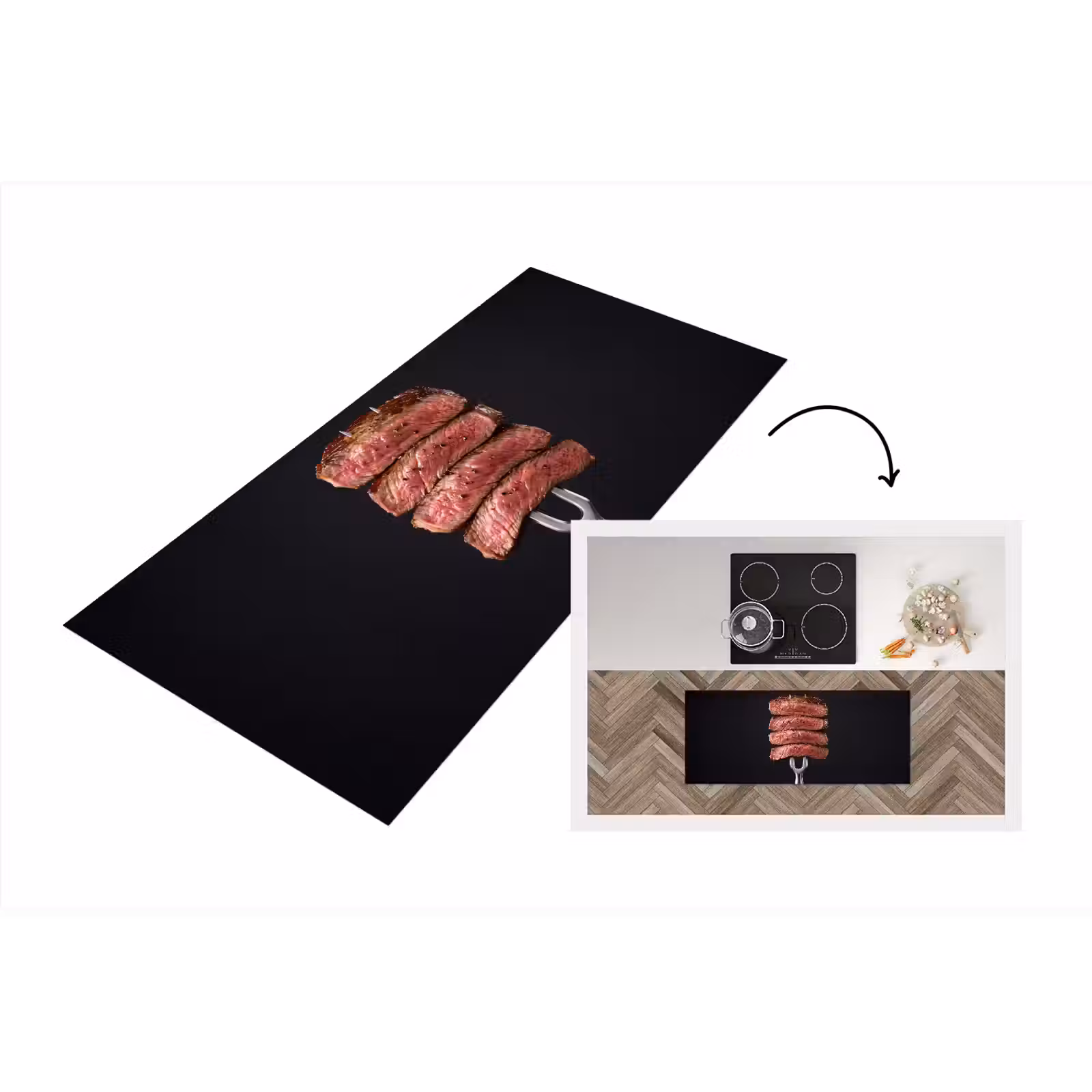 Keukenloper - Eten - Rosé - Vork — 1