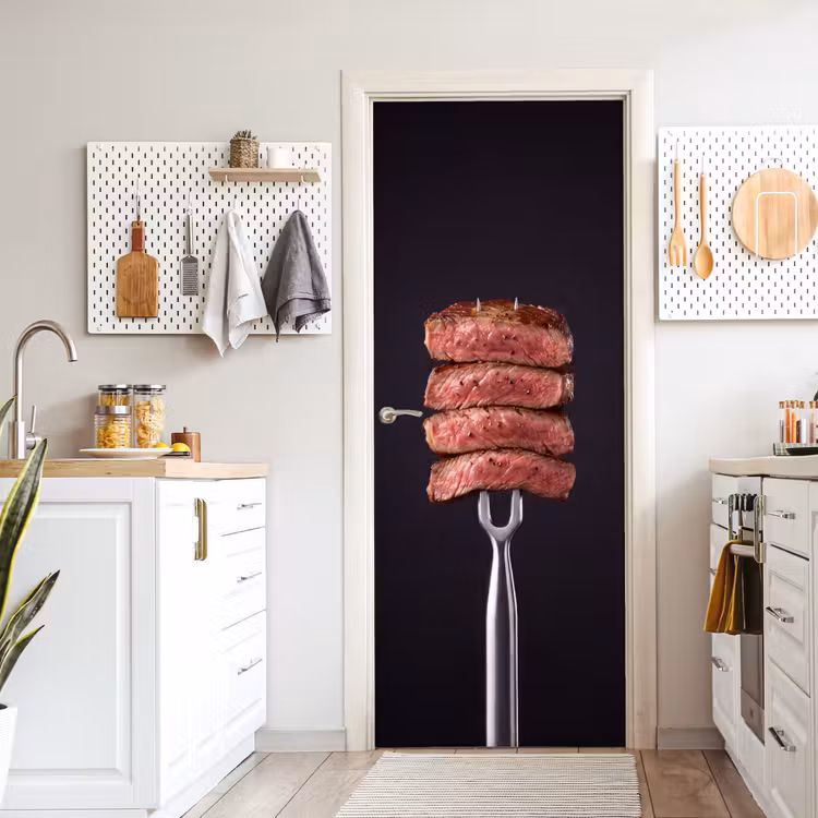Deursticker - Eten - Rosé - Vork — 7