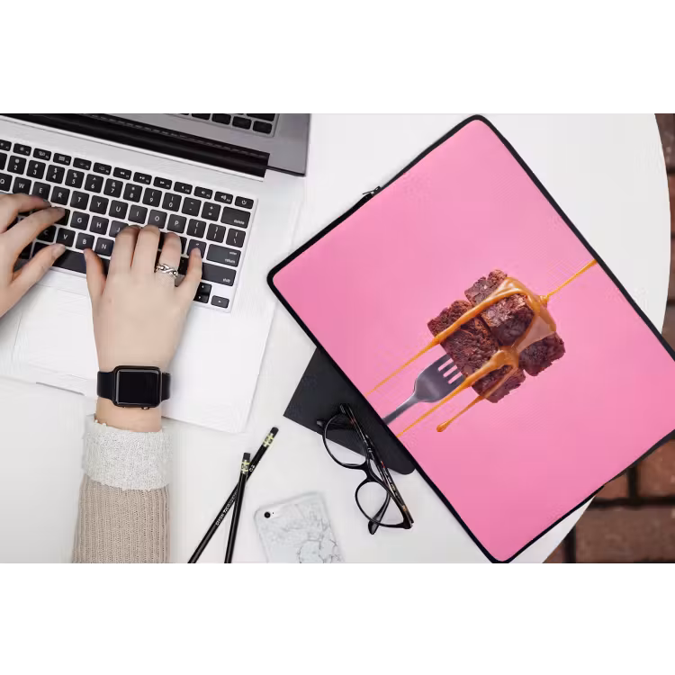 Laptophoes - Brownie - Karamel - Eten — 3