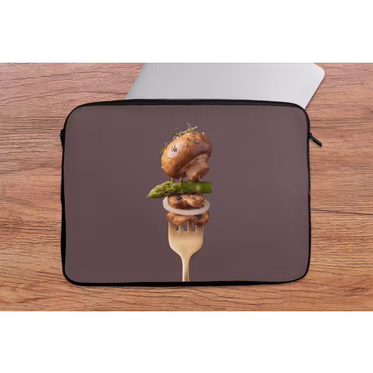 Laptophoes - Eten - Gestapeld - Vork — 2