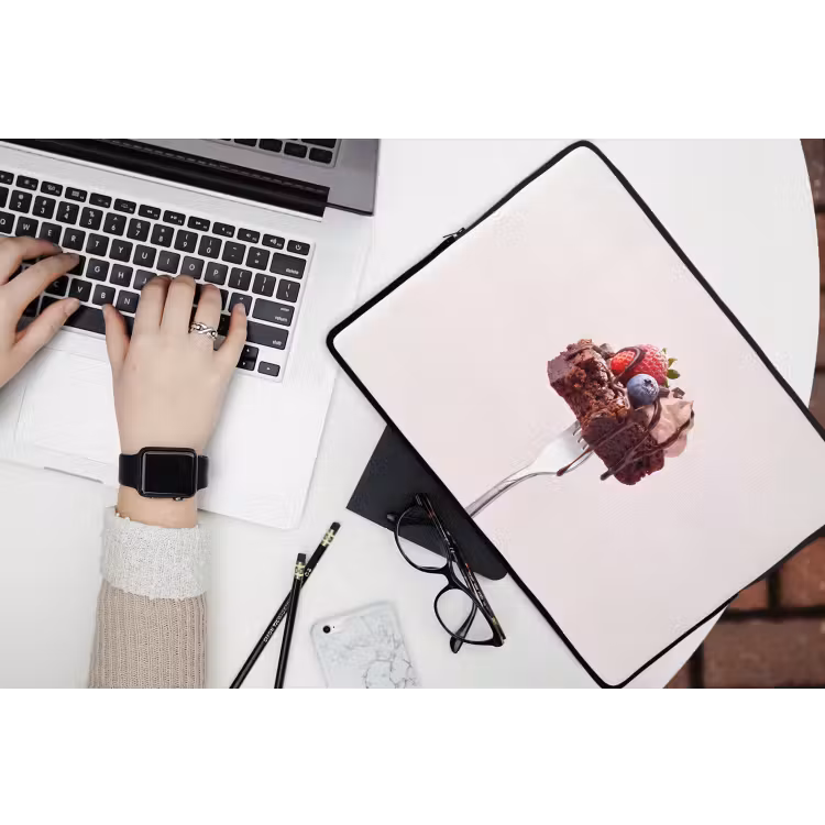 Laptophoes - Vork - brownie - aardbei — 3