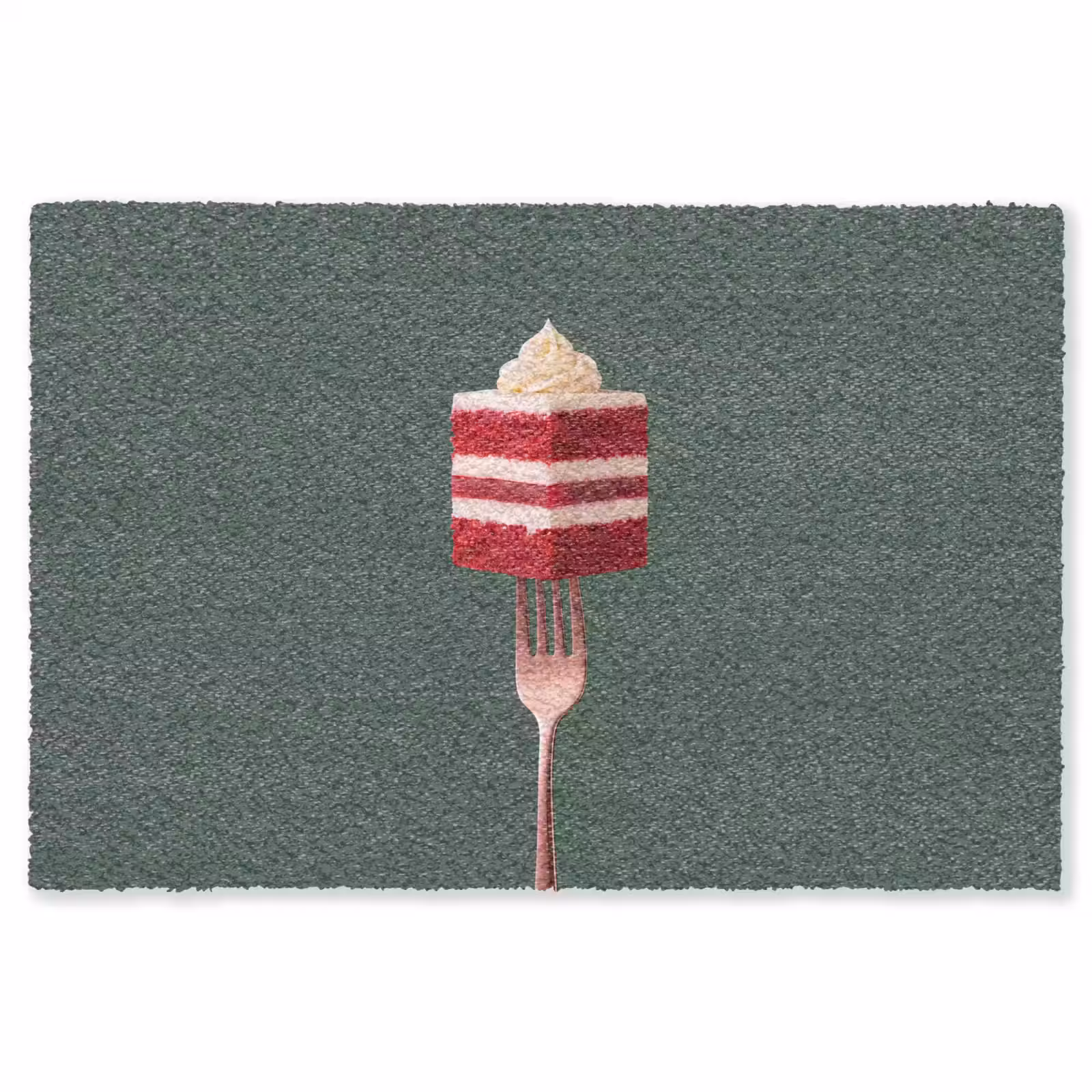 Vloerkleed - Cake - Vork - Rood — 1