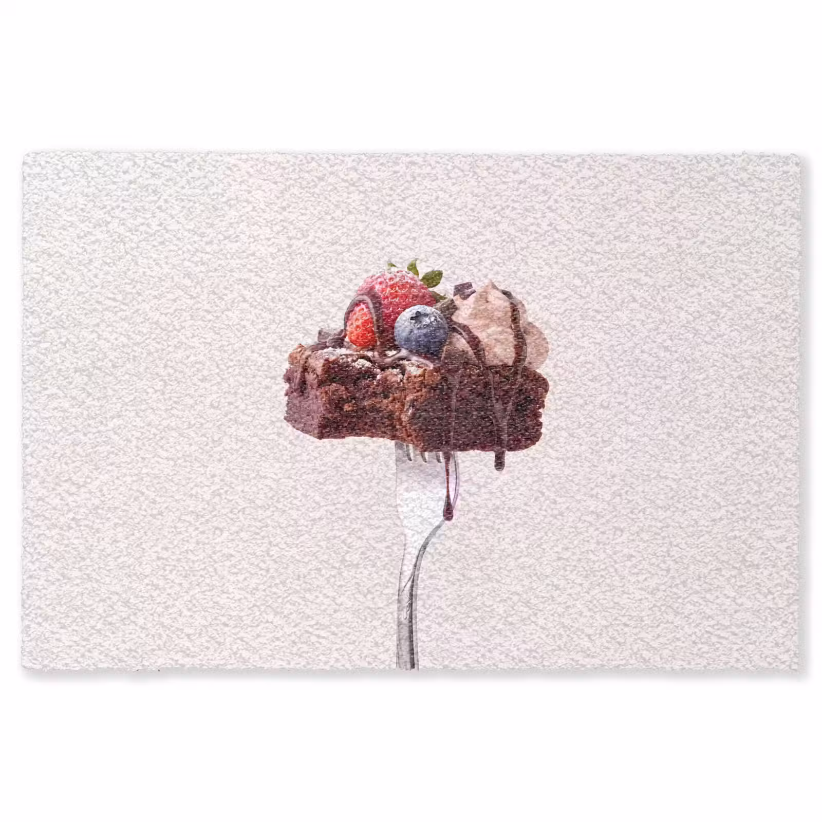 Vloerkleed - Vork - brownie - aardbei — 1