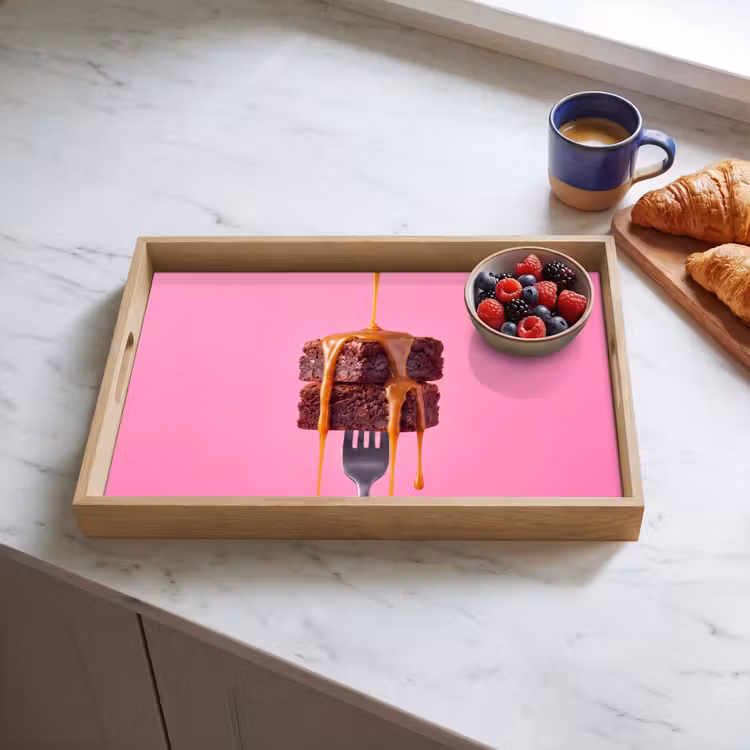 Dienblad - Brownie - Karamel - Eten — 4