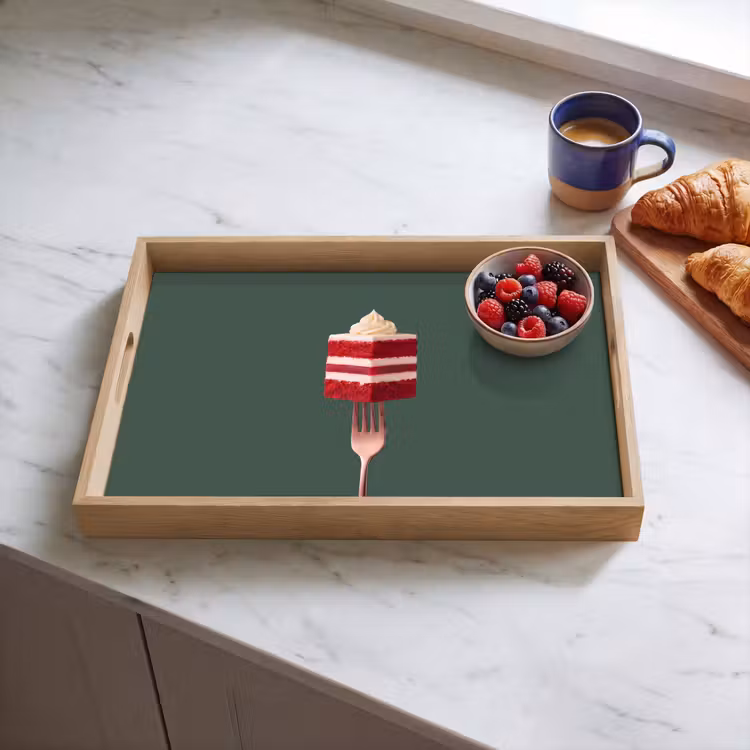 Dienblad - Cake - Vork - Rood — 4