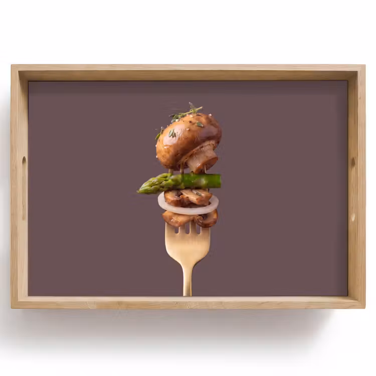 Dienblad - Eten - Gestapeld - Vork — 1