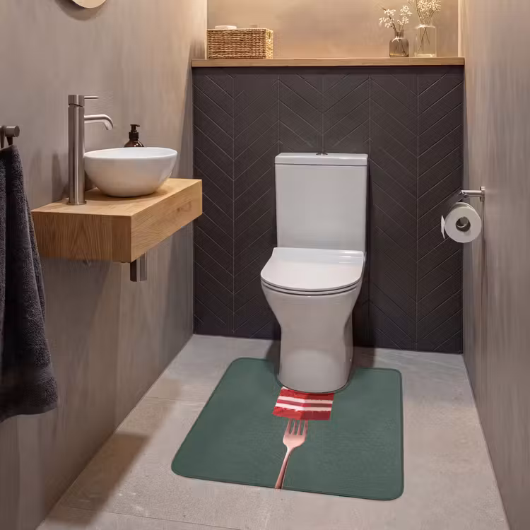 Wc Mat - Cake - Vork - Rood — 2