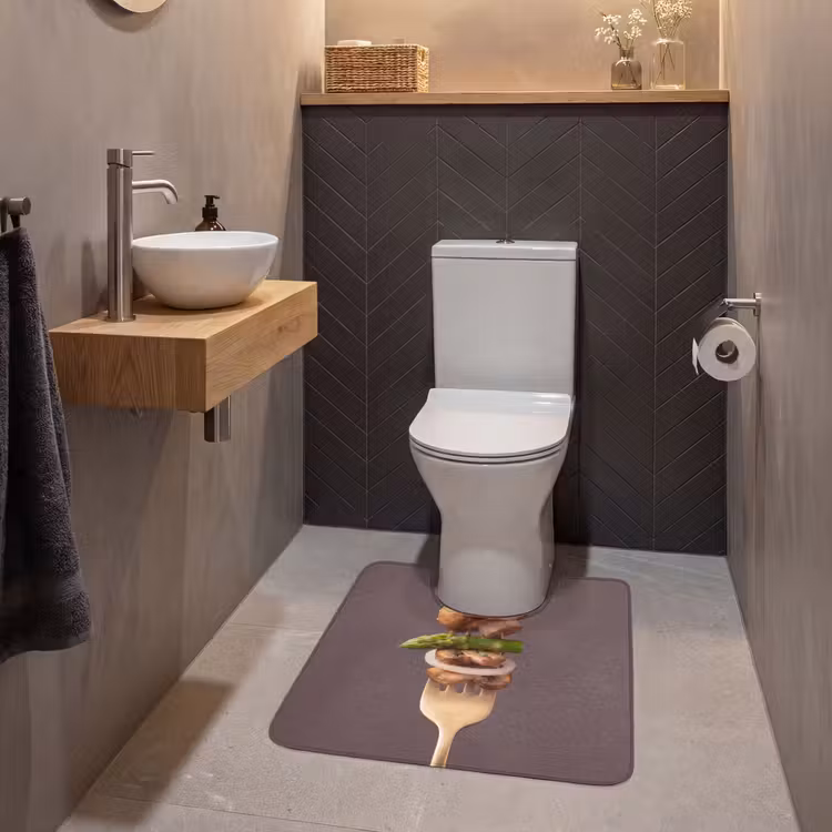 Wc Mat - Eten - Gestapeld - Vork — 2