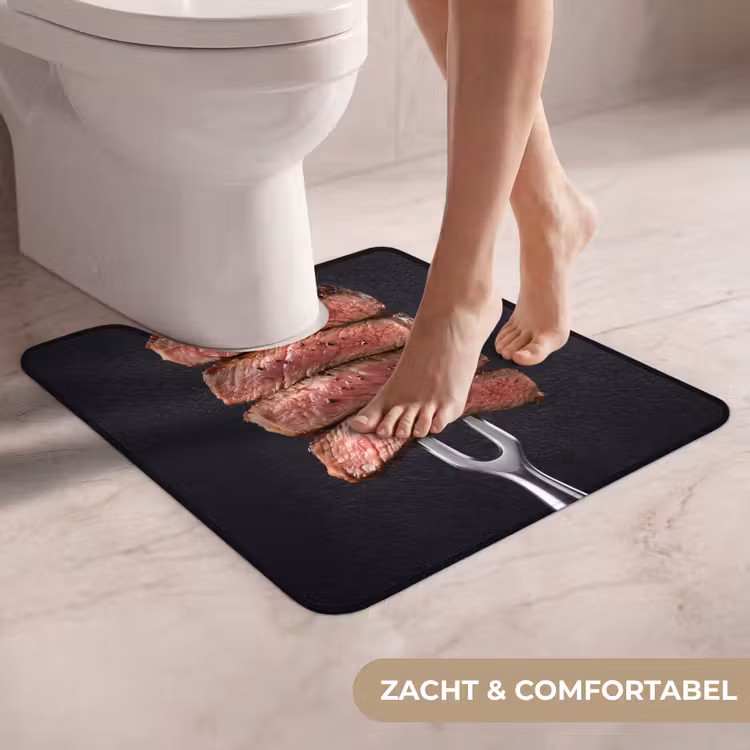 Wc Mat - Eten - Rosé - Vork — 5