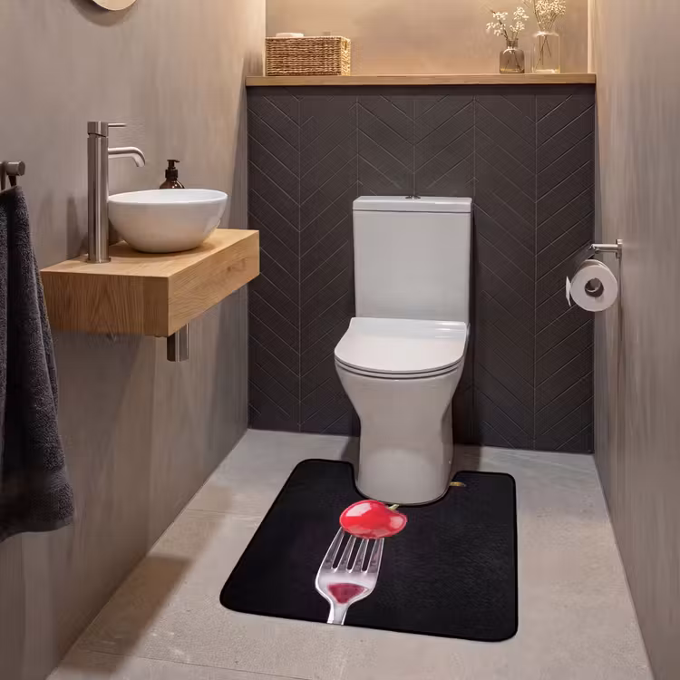 Wc Mat - Rode kers - Vork — 2