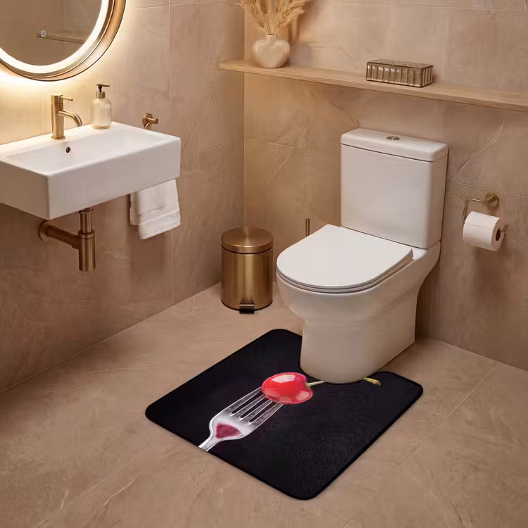 Wc Mat - Rode kers - Vork — 3