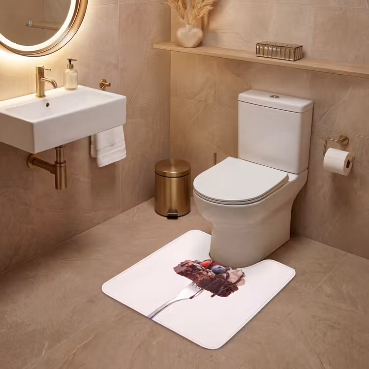 Wc Mat - Vork - brownie - aardbei — 3