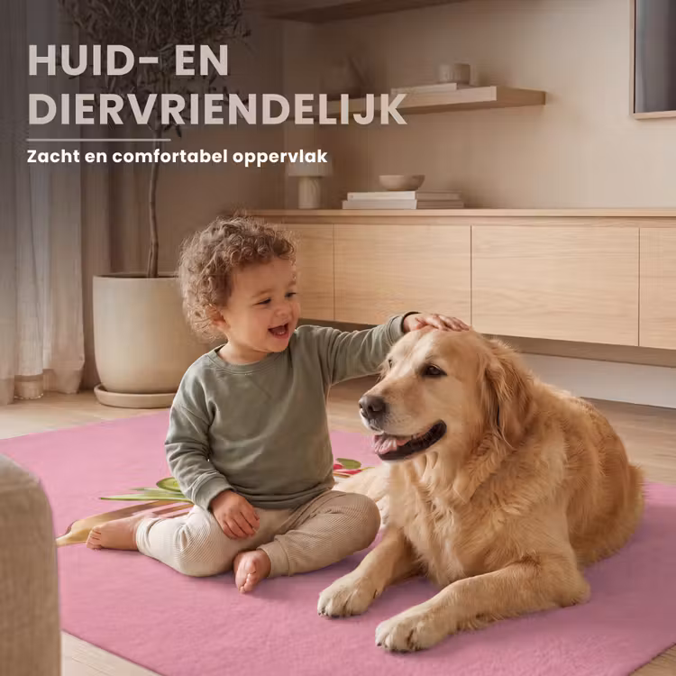 Vloerkleed - Eten - Vork - Roze — 6
