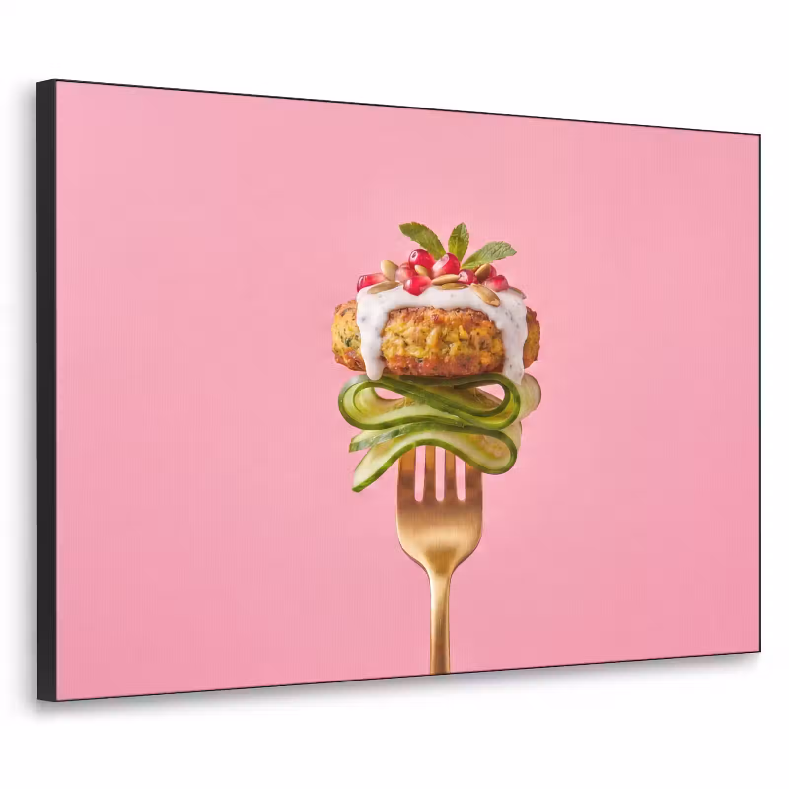Art Frame - Eten - Vork - Roze — 1