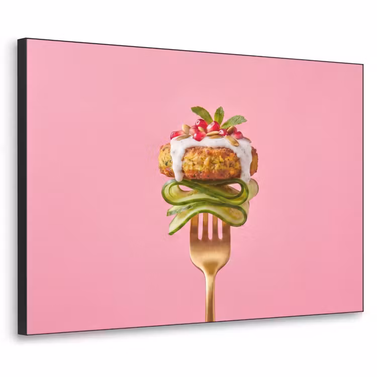 Art Frame - Eten - Vork - Roze — 1
