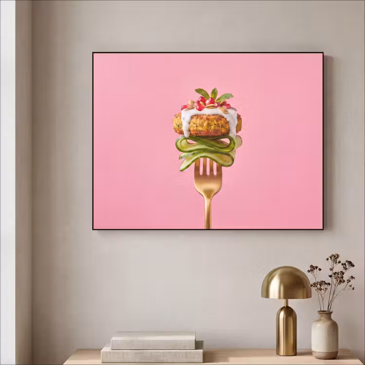 Art Frame - Eten - Vork - Roze — 5