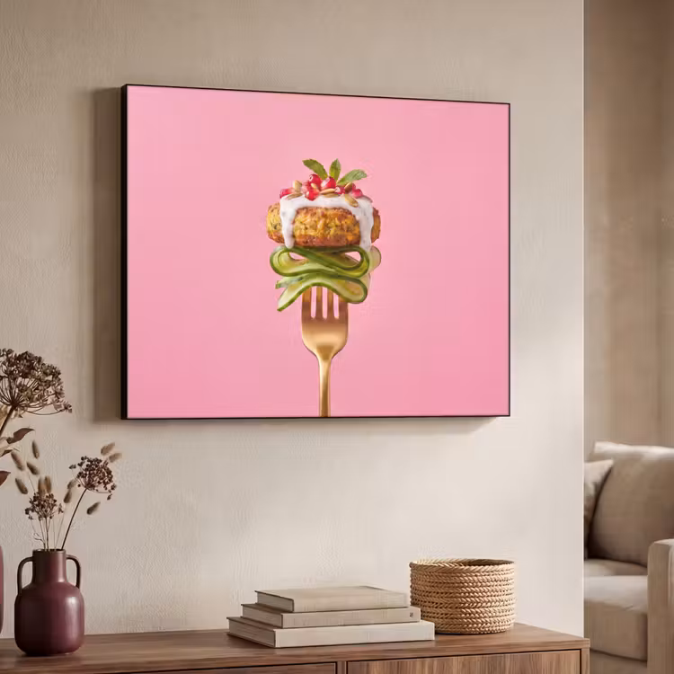 Art Frame - Eten - Vork - Roze — 7