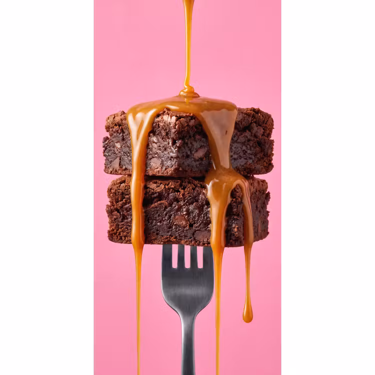 Behang - Brownie - Karamel - Eten — 2
